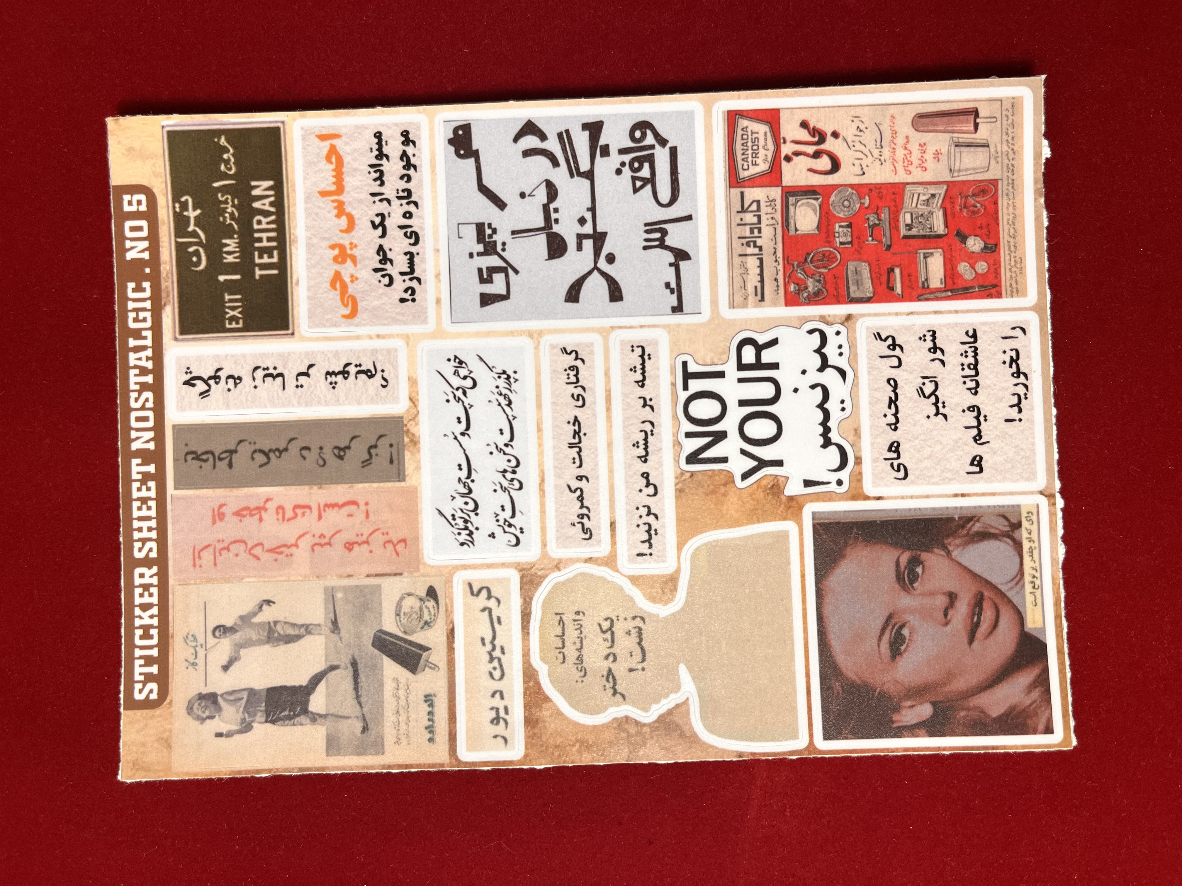 استیکر پک ورقه ای تکست فارسی ۲